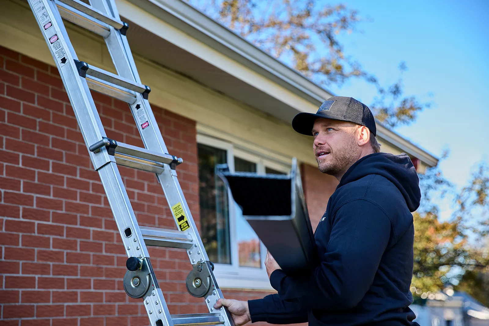 Protected gutter after debris season — Herring Gutter & Insulation, Hartwell GA